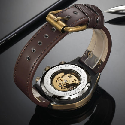 Montre homme automatique - vu du boitier