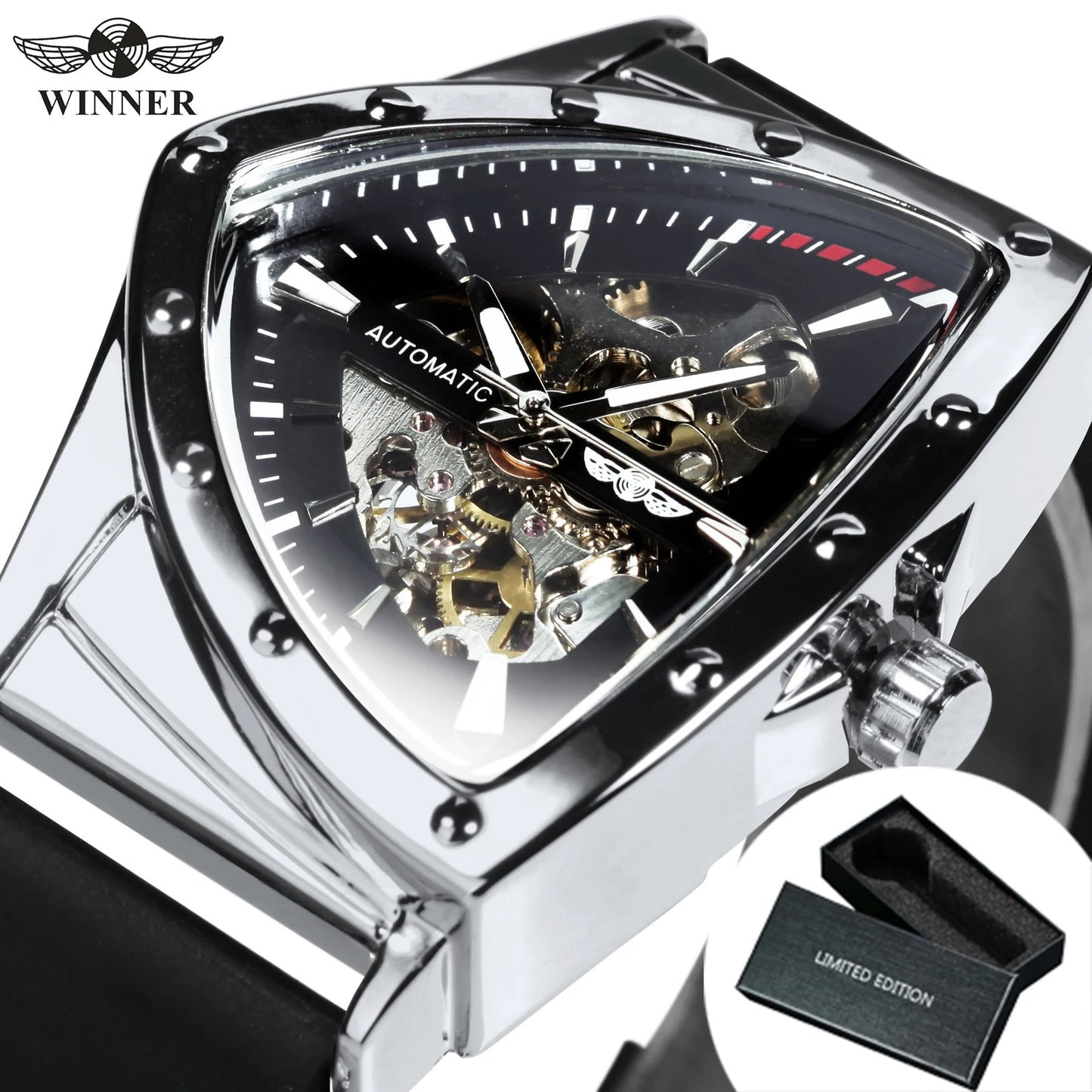 Montre homme automatique winner 01 - vue de face