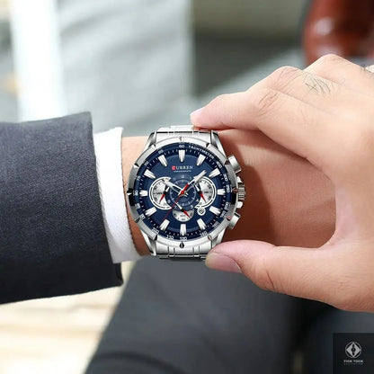 Curren M8363 portée au poignet – montre bracelet sport élégante