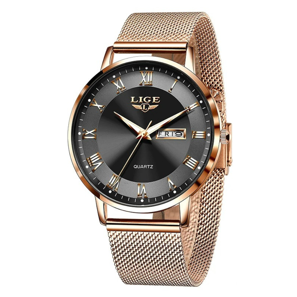 Montre LIGE10049 pour femme avec cadran élégant et bracelet acier - Vue de face