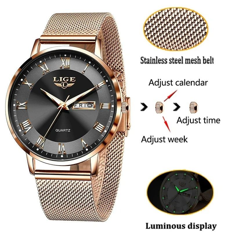 Montre LIGE10049 pour femme avec cadran élégant et bracelet acier - Caractéristiques