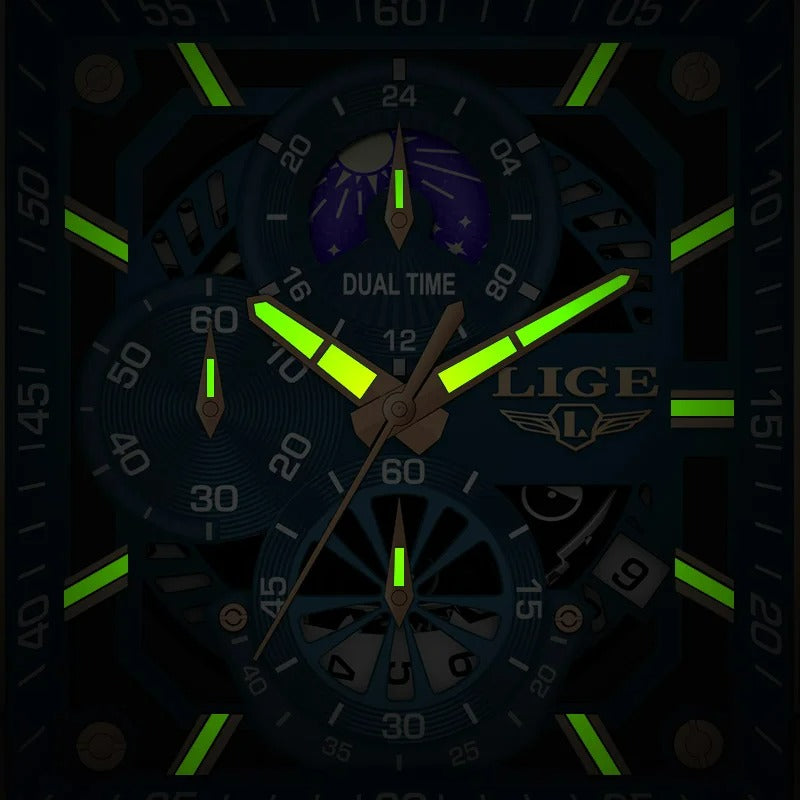 Montre LIGE carrée – look tendance et sport