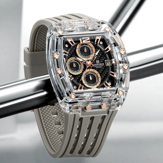 Montre NAVIFORCE NF7105 vue de face – cadran chronographe