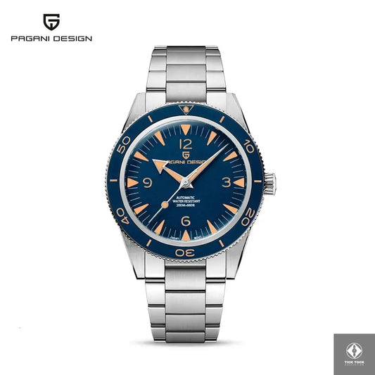 Montre Pagani Design PD-YS005 automatique pour homme – cadran bleu-orange