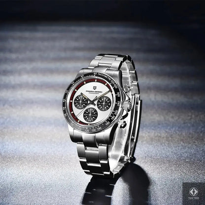 Cadran chronographe détaillé Pagani Design PD-1676 avec index bâtons