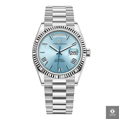 Verre saphir et dateur – Pagani Design automatique homme - Vue de face