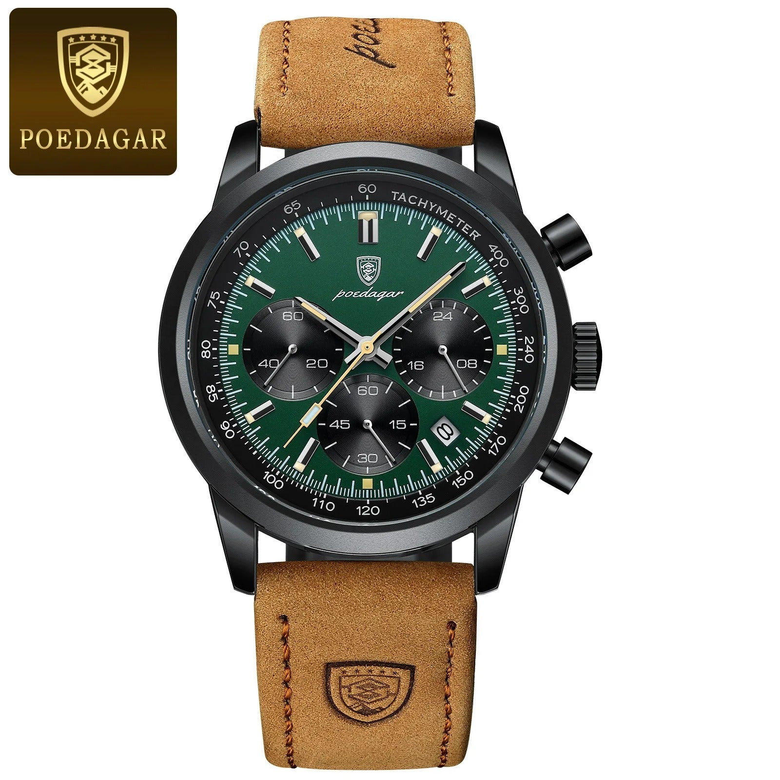 POEDAGAR Montre Homme Quartz Watch Mens01