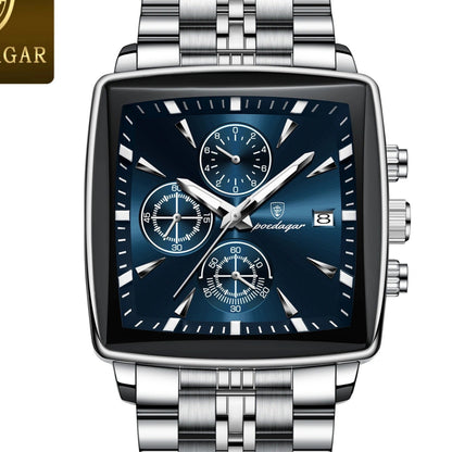 Montre Homme Poedagar 866 Quartz Chronographe vue du cadran