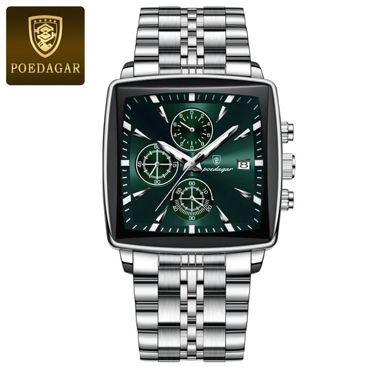 Montre Homme Poedagar 866 Quartz Chronographe vue de face
