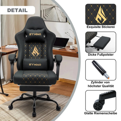 Chaise gaming Symino – siège rotatif et pratique