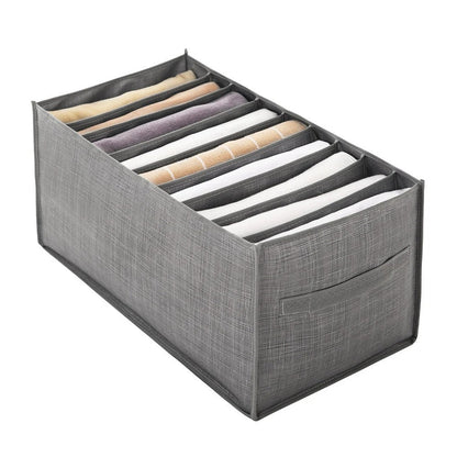 Boîte de rangement pour vêtements 9 panneaux - Gris compartiments pour sous-vêtements et jeans HERO